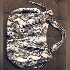 Kate Landry Snakeskin Shoulder Bag